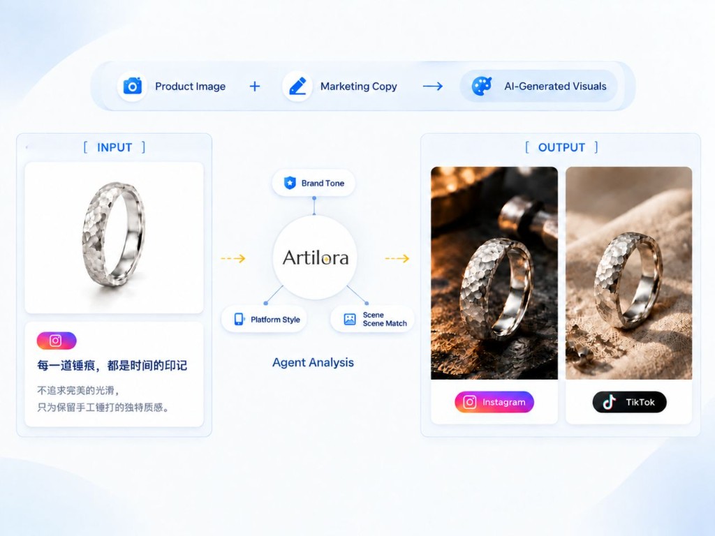 After copy is set, generate matching images or video